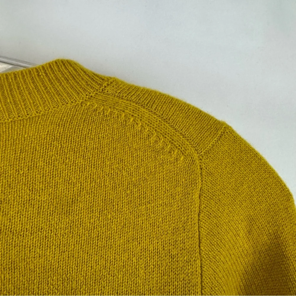 J.Crew Collection Italian Cashmere Sweater Mustard Yellow Women’s‎ XXS